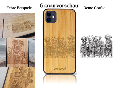 INDIVIDUELL iPhone 11 Bambus-Kunststoff